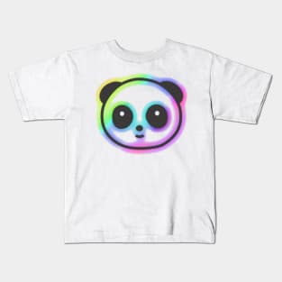 Colorful Glowing Panda Kids T-Shirt